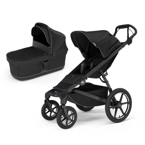 Kočárek Thule Urban Glide 4 Wheel + korbička Bassinet - Black  2025