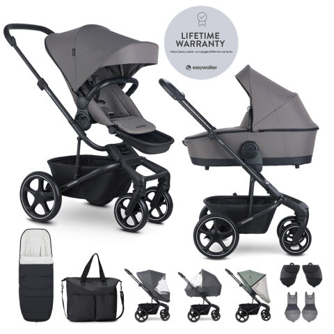 Kombinovaný kočárek Easywalker Harvey5 RWS set XXL - Pebble Grey