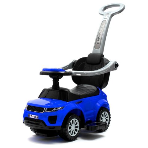 Dětské hrající odrážedlo s vodící tyčí SUV 3v1 Baby Mix - Modrá