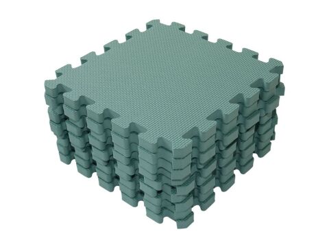 Baby Dan hrací podložka puzzle 90x90 cm - Dusty Green