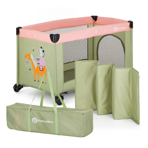 Cestovní postýlka Petite&Mars Koot - Friends Boho Party