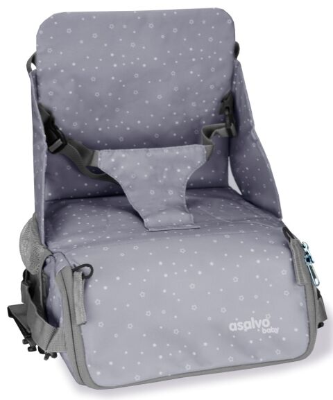 Asalvo Anywhere booster na židli 2V1 - Humus grey