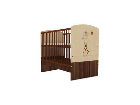 Faktum Variabilní postýlka Makáo 140x70cm Javor/Švestka - Žirafa