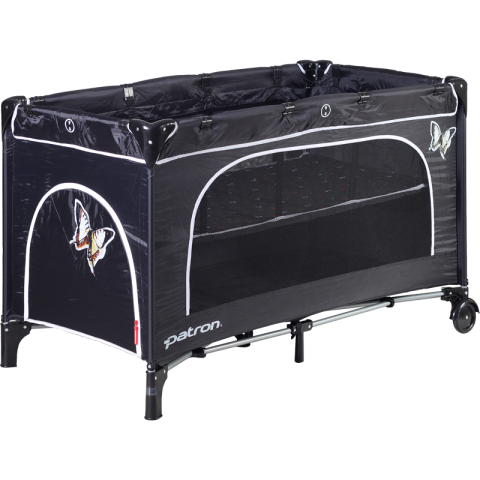 Cestovní postýlka Patron Skippy Plus - 844 Black