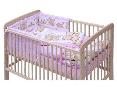 Souprava do postýlky Scarlett Matěj - růžová  6 dílů 100 x 135 cm