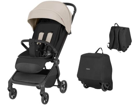 Cestovní kočárek CARRELLO Atom S 2.0 - Ceramic Beige