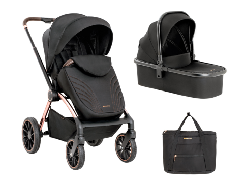 Kočárek KikkaBoo Kara 2v1 - Black