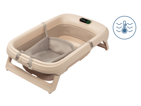Maxi-Cosi skládací vanička Indigo Plus s teploměrem - Muted Terra