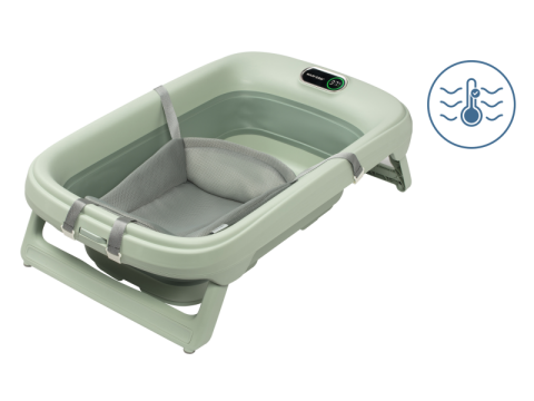 Maxi-Cosi skládací vanička Indigo Plus s teploměrem - Sage Green