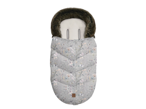 KikkaBoo Fusak zimní Luxury - Dreamy Fields Grey