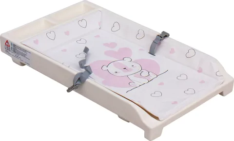 Přebalovací pult na postýlku Scarlett Jolly - Méďa růžový 