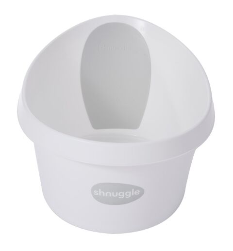 SHNUGGLE Vanička Toddler - bílá se světle šedou opěrkou