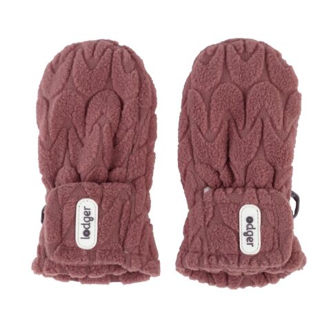 Rukavice LODGER Mittens Empire Fleece - Rosewood
