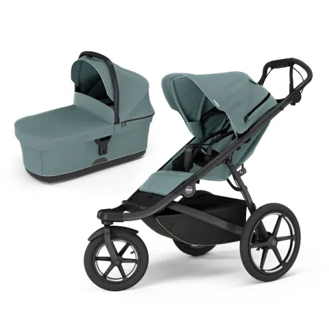 Kočárek 2v1 Thule Urban Glide 3 single + korba Bassinet - Mid Blue 2025