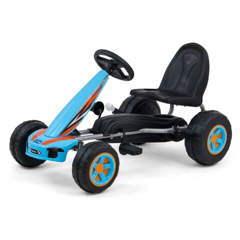 Dětská šlapací motokára Go-kart Milly Mally Viper - Modrá