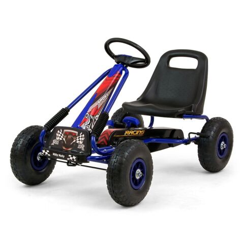 Dětská šlapací motokára Go-kart Milly Mally Thor - Modrá