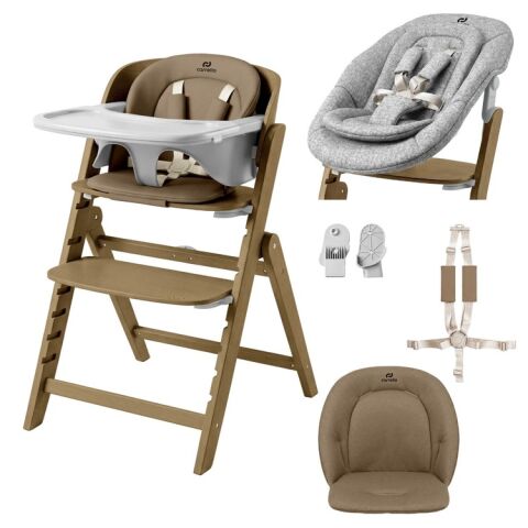 Rostoucí jídelní židlička Carrello Focus 2v1 - Sahara Beige 