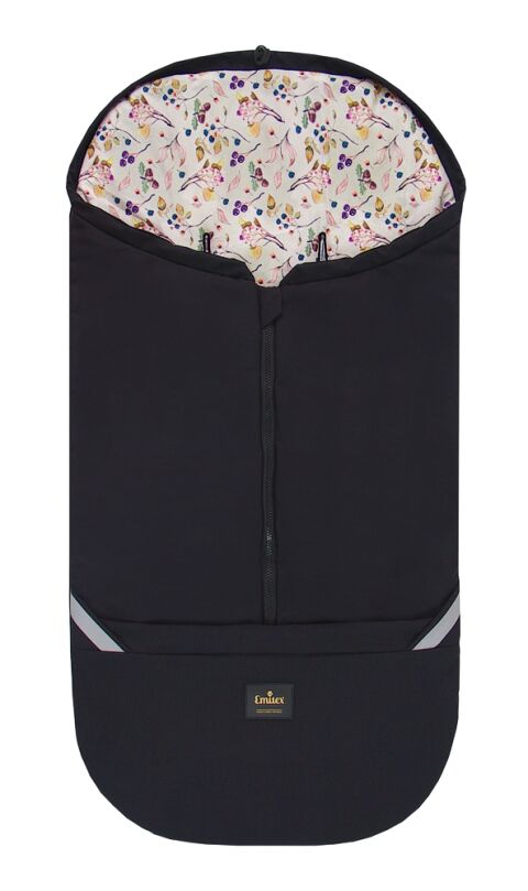 Emitex fusak 2v1 jaro-léto Cocoon Softshell - Black + Autumn Berries