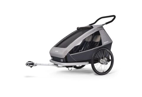 Croozer Kid FOR 2 Keeke 2v1 odpružený STONE GREY