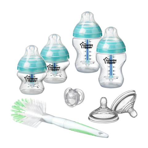 Tommee Tippee Sada kojen. lahviček C2N ANTI-COLIC s kartáčem - Green