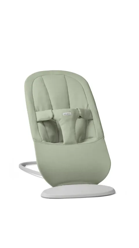 Lehátko BabyBjörn BEGIN - Light Green Woven