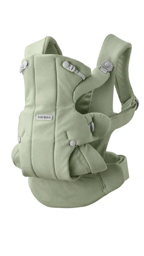 Dětské nosítko Babybjörn HOLD - Woven Light Green
