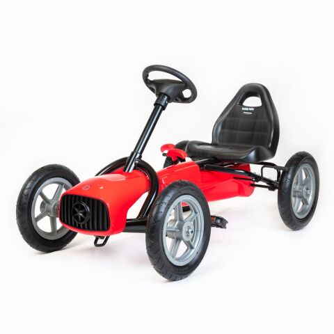 Dětská šlapací motokára Go-kart Baby Mix Buggy - Červená