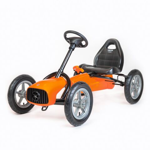 Dětská šlapací motokára Go-kart Baby Mix Buggy - Oranžová