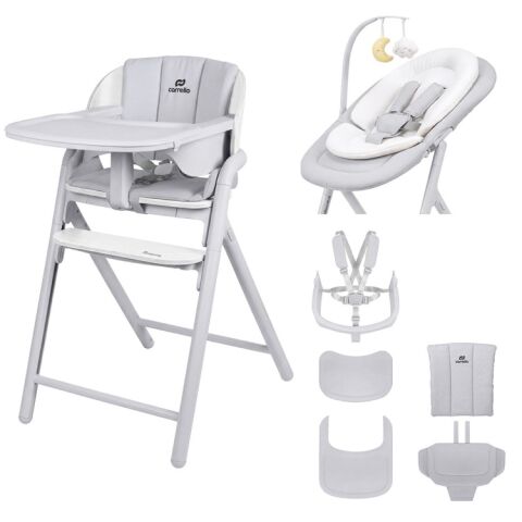 Jídelní židlička Carrello Tenero 3v1 - Atlantis Grey