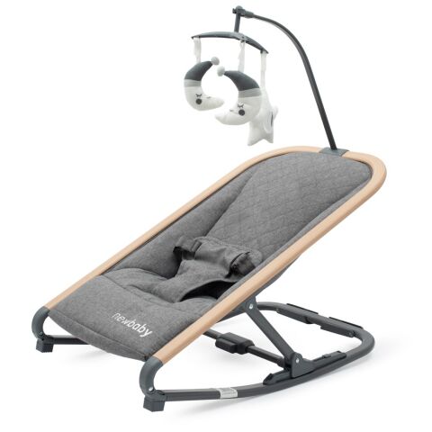 Dětské houpací lehátko Snuggle NewBaby - Šedé