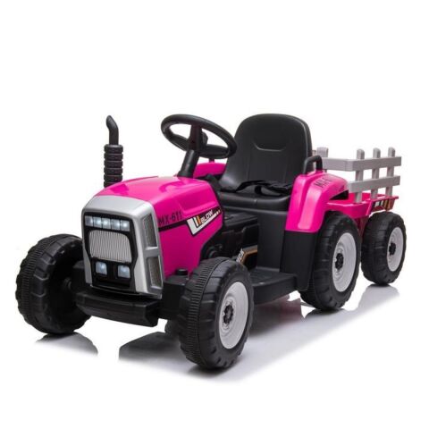 Elektrický traktor Blow 12V s dálkovým ovladačem - Růžový