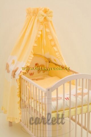 4DÍLNÁ SOUPRAVA DO POSTÝLKY SCARLETT DRÁČEK ŽLUTÁ