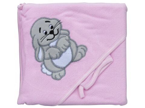 Scarlett froté ručník s kapucí a výšivkou Scarlett