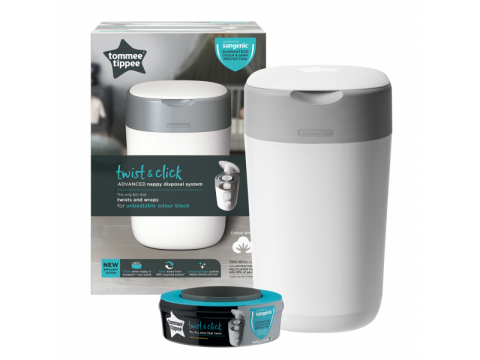 Tommee Tippee Koš na pleny Sangenic Twist & Click - Bílý