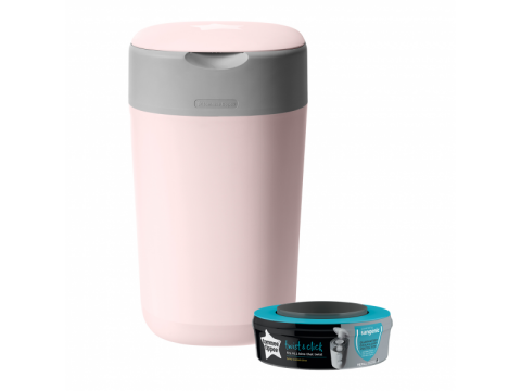 Tommee Tippee Koš na pleny Sangenic Twist & Click - Růžový
