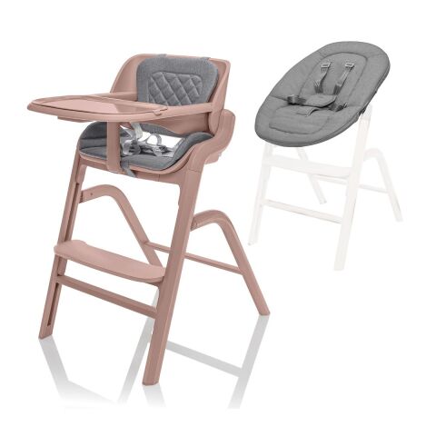 Dětská židlička ZOPA Inspira + novorozenecký set - Candy Pink