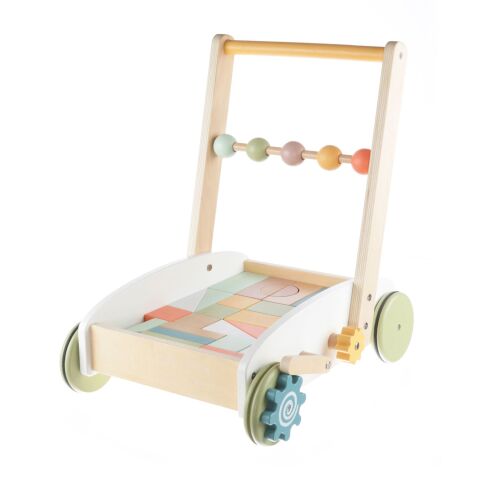 Dřevěný vozík s kostkami ZOPA Wood 