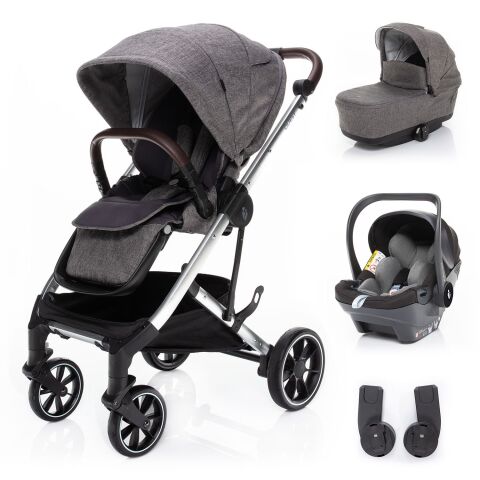 Set kočárek Zopa Quest + korba + adaptéry + autosedačka - Tornado Grey/Silver