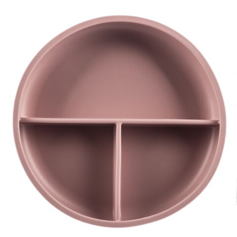 ZOPA Silikonový dělený talířek s přísavkou - Old Pink