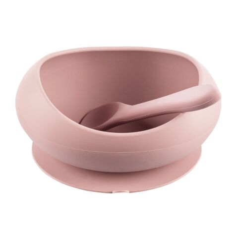 Silikonová miska ZOPA se zvýšenými okraji a přísavkou - Old Pink