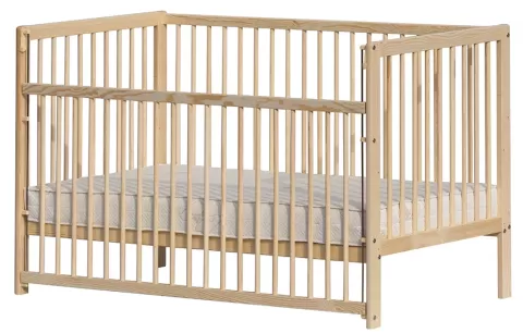 Scarlett Dětská postýlka DOMINIK stahovací bok borovice 140x70 cm