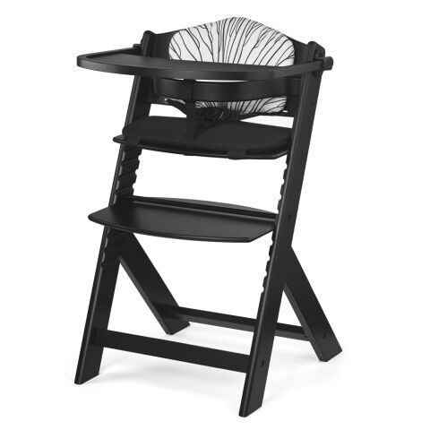 Jídelní židlička Kinderkraft Enock - Black Premium