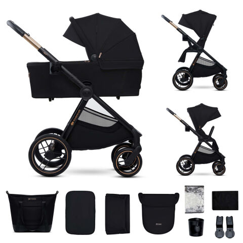 Kočárek kombinovaný  2v1 KINDERKRAFT Nea 2 - Midnight Black
