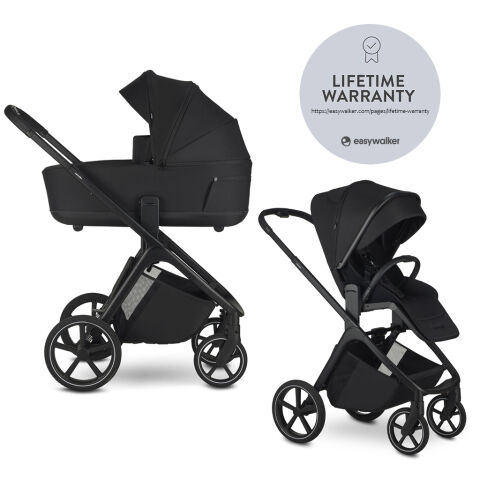 Kombinovaný kočárek EASYWALKER Zoey 2v1 - Pure Black