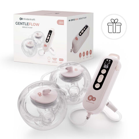Odsávačka mateřského mléka KINDERKRAFT Double Hands-free Gentle Flow