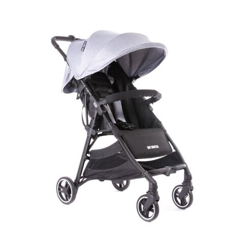 Kočárek Baby Monsters Kuki - tmavě šedý + pláštěnka ZDARMA