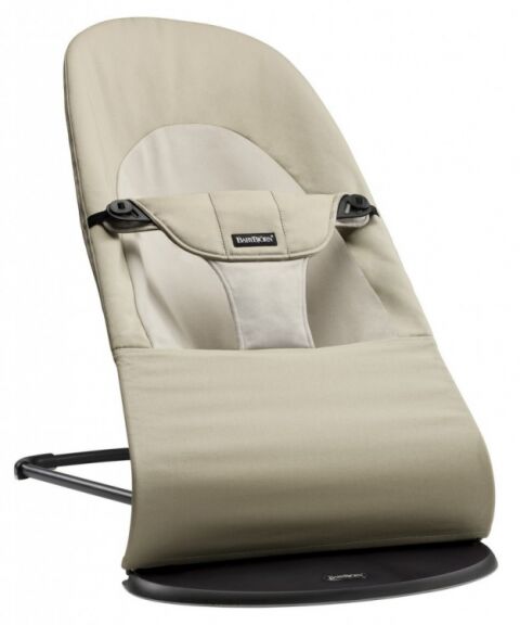 BabyBjörn Balance Soft lehátko woven - Khaki Beige 