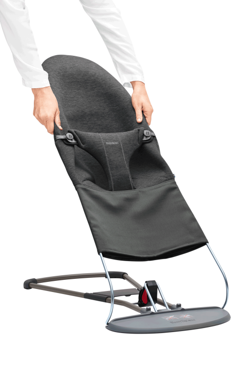 BabyBjörn Potah na lehátko Balance Bliss - Charcoal Grey 3D Jersey