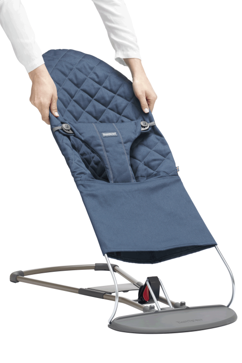 BabyBjörn Potah na lehátko Balance Bliss - Midnight blue petal