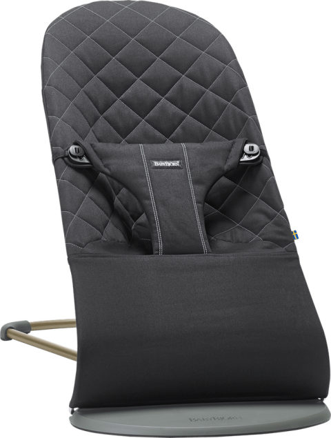 BabyBjörn lehátko Bouncer Bliss Black cotton